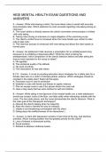 HESI MENTAL HEALTH EXAM QUESTIONS AND ANSWERS