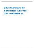 2024 Summary My hand ritsel &lpar;Cas Vos&rpar; 2023 GRADED A&plus; 