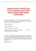 Midterm Exam: NR508 Exam Review| Questions and Verified Answers (2023/ 2024 Update)- Chamberlain