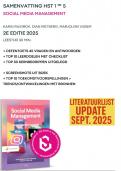 Samenvatting Social media management - 2e editie 2025 HST 1 tm 5 - Karin Ruigrok &sol; 9789001034399 &sol; &plus; oefentoets &plus; kernbegrippen &plus; leerdoelen en meer