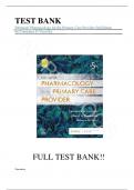 Test Bank For Edmunds' Pharmacology for the Primary Care Provider 5th Edition by Constance G Visovsky||ISBN 978-0323661171||All Chapters||Complete Guide A+||Latest Update