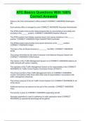ATC Basics Questions With 100&percnt; Correct Answers