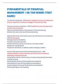 Fundamentals of Financial  management 13e Van horne (Test  Bank) 