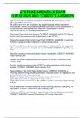 ATC FUNDAMENTALS EXAM QUESTIONS AND CORRECT ANSWERS