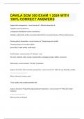  DAVILA SCM 300 EXAM 1 2024 WITH 100% CORRECT ANSWERS