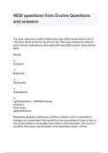 HESI questions from Evolve Questions and answers&period;