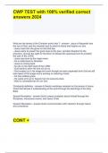 CWP TEST with 100&percnt; verified correct answers 2024&period;