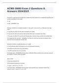 ACMS 30600 Exam 2 Questions & Answers 2024/2025