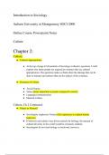 SOCI 2000: Ch.2 Culture Lecture Notes