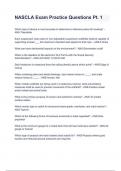 NASCLA Exam Practice Questions Pt&period; 1 with complete solution
