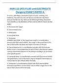 NUR 113 &lpar;ATI&rpar; FLUID and ELECTROLYTE  &lpar;Surgery&rpar; EXAM 3 RATED A&period;