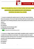2023 RN MENTAL HEALTH ATI PROCTORED RETAKE EXAM WITH NGN QUESTIONS AND ANSWERS (VERIFIED REVISED FULL EXAM)