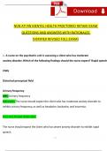 RN MENTAL HEALTH ATI PROCTORED 2023 RETAKE EXAM WITH NGN   QUESTIONS AND ANSWERS (VERIFIED REVISED FULL EXAM)