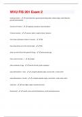WVU FIS 201 Exam 2 Questions And Answers.