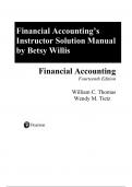 Solution Manual For Financial Accounting, 14th Edition by Wendy M. Tietz C William Thomas Chapter 1-12