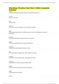 WorkKeys Practice Test Part 2 With Complete Solution 