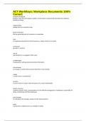 ACT WorkKeys&colon; Workplace Documents 100&percnt; Correct 