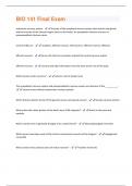 BIO 141 Final Exam Questions And Answers.
