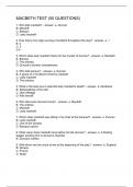 MACBETH TEST (50 QUESTIONS)