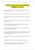 NUR 3535 TOP Exam Questions and  CORRECT Answers