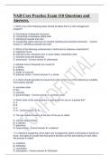 NAB Core Practice Exam 110 Questions and Answers.