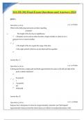 MATH 302 Final Exam Questions and Answers 2024