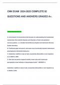 CNN EXAM 2024-2025 COMPLETE 82  QUESTIONS AND ANSWERS GRADED A+.