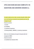 CPCU 500 EXAM 20242025 COMPLETE 149  QUESTIONS AND ANSWERS GRADED A+.
