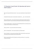 TN Timeshare Exam Practice Test Questions and Answers 2024 Graded A&plus;