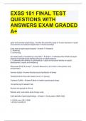 EXSS 181 FINAL TEST QUESTIONS WITH ANSWERS EXAM GRADED A+