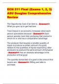 ECN 211 Final (Exams 1, 2, 3) ASU Douglas Comprehensive Review