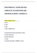 ESAS MODULE I EXAM 20232024  COMPLETE 125 QUESTIONS AND  ANSWERS ALREADY GRADED A+