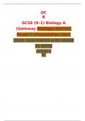 OCR  GCSE (9–1) Biology A (Gateway Biology) J247/01 Paper 1 (Foundation Tier)  QUESTION PAPER AND MARK SCHEME (MERGED) 