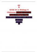 OCR  GCSE (9–1) Biology A (Gateway Biology) J247/01, J247/02, J247/03 & J247/04 Paper 1,2,3,& 4 (Foundation Tier)  QUESTION PAPERS AND MARK SCHEMES FOR JUNE 2023 (MERGED) 