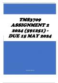 TMS3709 Assignment 2 2024 (591251) - DUE 15 May 2024