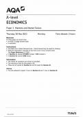 2023 AQA A LEVEL ECONOMICS PAPER 1 QUESTION PAPER AND MARK SCHEME 71361 BUNDLE