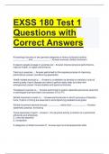 EXSS 180 Test 1 Questions with Correct Answers 