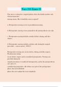 Nurs 316 Exam &num;1 Questions and answers latest update
