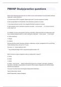 PMHNP Study&sol;practice questions With All Complete And Verified Answers&lpar;rated a&plus;&rpar;