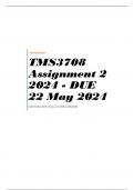 TMS3708 Assignment 2 2024 - DUE 22 May 2024