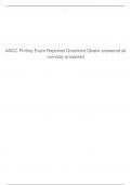 ANCC PMHNP Proctored Actual Exam Test Bank All Correctly Answered Latest Updated   2024
