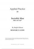 Invisible Man Applied Practice
