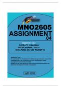 MNO2605 ASSIGNMENT 4 DUE 3 MAY 2024