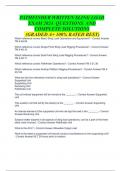 PATHFINDER WRITTEN SLING LOAD EXAM 2024  QUESTIONS  AND COMPLETE SOLUTIONS  (GRADED A+ 100% RATED BEST)