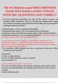 NR 511 Midterm exam NR511 MIDTERM EXAM TEST BANK LATEST UPDATE WITH 200+ QUESTIONS AND CORRECT ANSWERS 