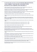 CANS EXAM &sol;ACTUAL EXAM WITH 200 QUESTIONS AND CORRECT DETAILED ANSWERS WITH RATIONALES&sol;VERIFID AND GRADED A&plus;