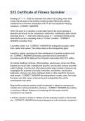 S12 Certificate of Fitness Sprinkler