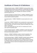 Certificate of Fitness S-12 Definitions