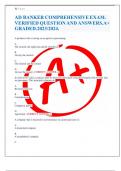 AD BANKER COMPREHENSIVE EXAM. VERIFIED QUESTION AND ANSWERS.A+ GRADED.2023/2024.
