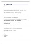 3P Psychiatric Study Questions And Well Elaborated Answers&period;